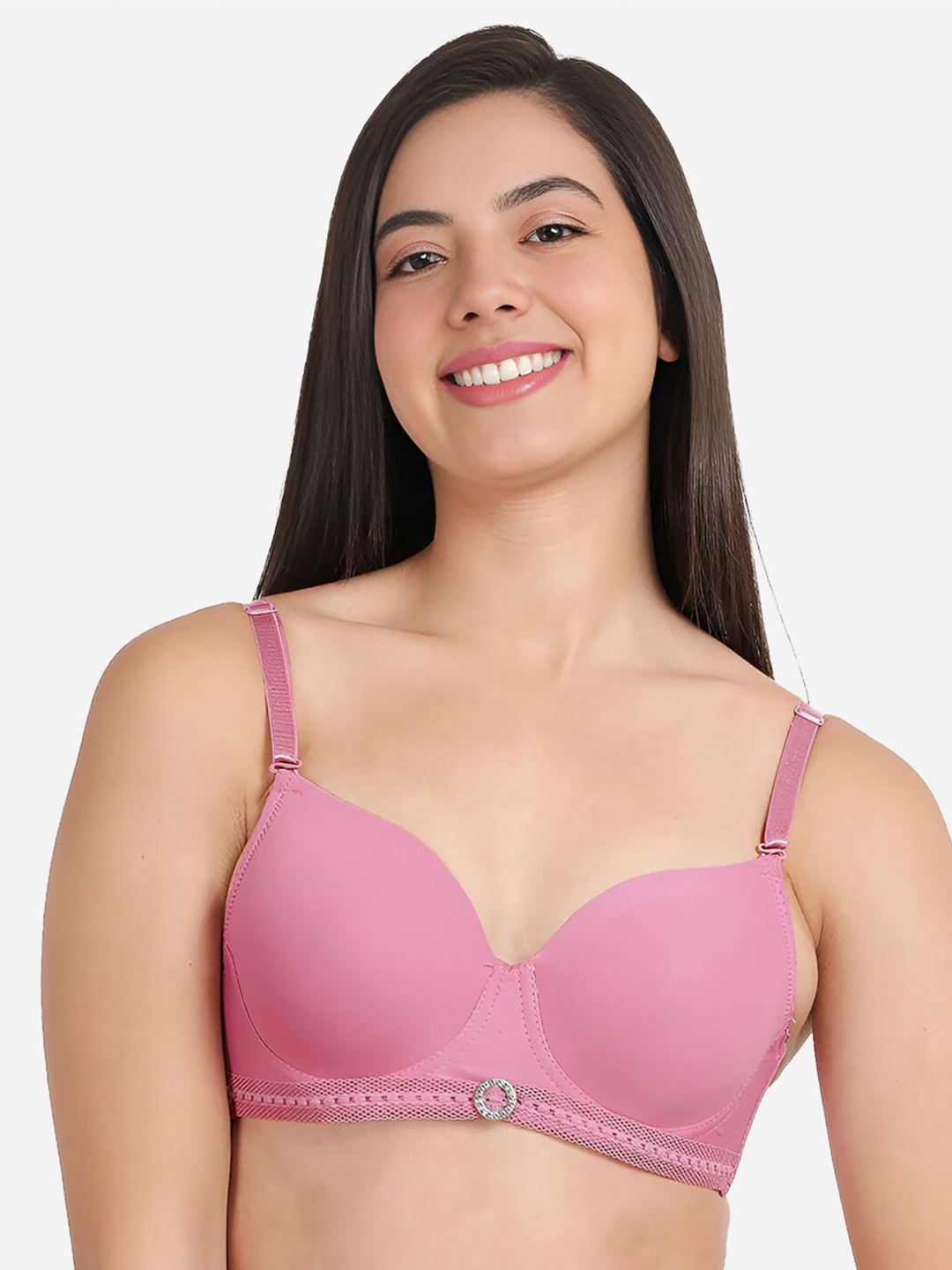 

Susie Bra Medium Coverage Lightly Padded T-shirt Bra With All Day Comfort, Pink