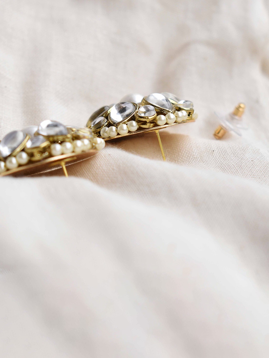 

BeAbhika Gold Plated Kundan Studs