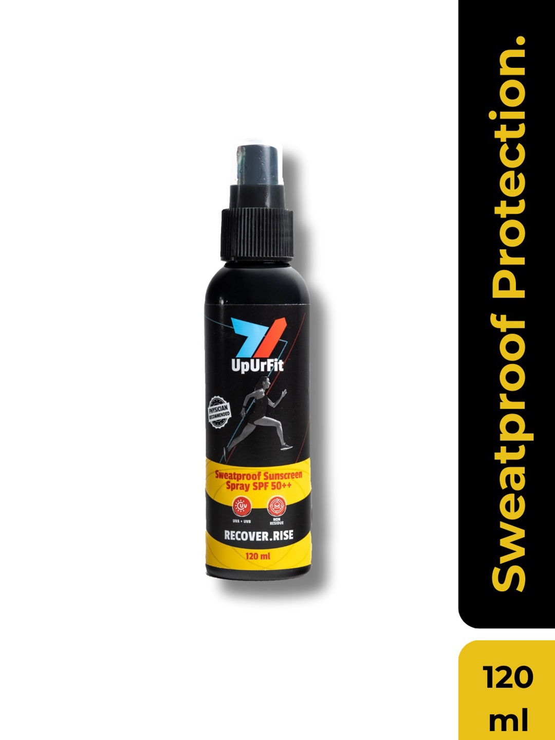 

UpUrFit Sweat Proof Sunscreen Spray - 135gm, Black