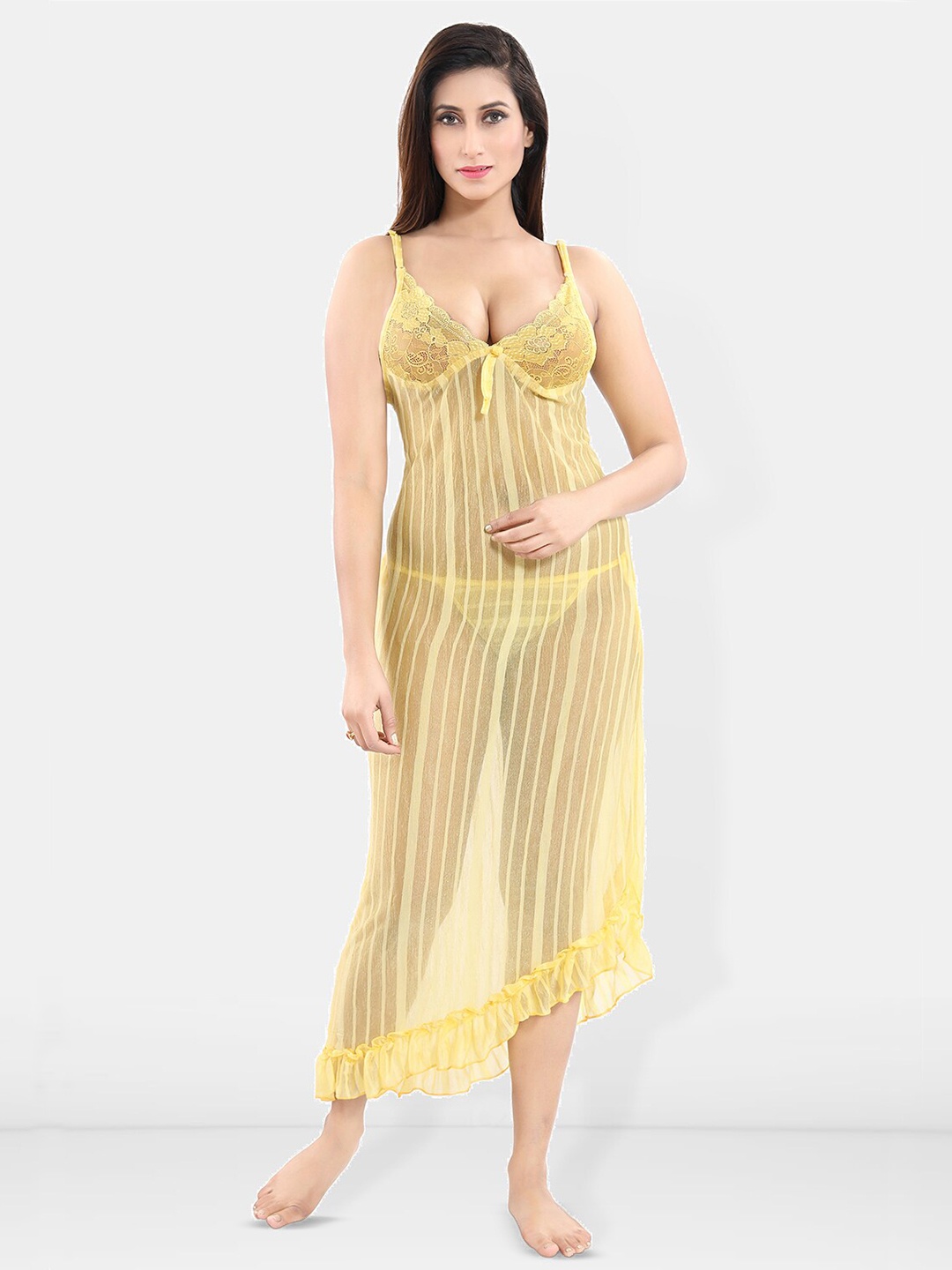 

Be You Self Design Net Baby Doll, Yellow