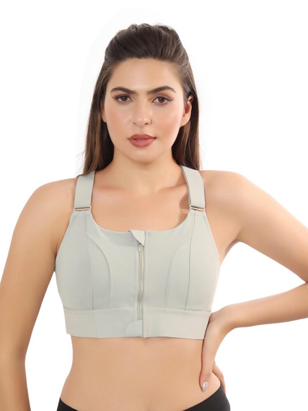 

Bella Voste Full Coverage Lightly Padded Sports Bra With Moisture Wicking, Sea green