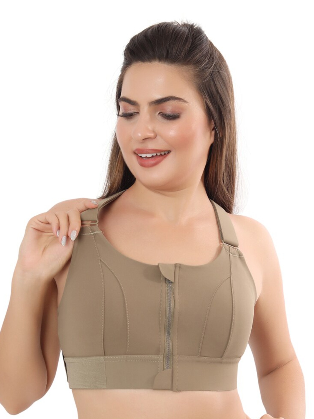 

Bella Voste Lightly Padded Rapid-Dry High Support Workout Bra- Moisture Wicking, Green