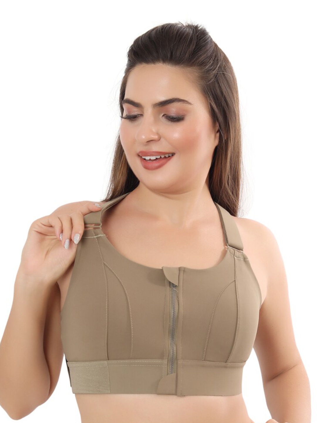 

Bella Voste Full Coverage Lightly Padded Rapid Dry Workout Bra with Moisture Wicking, Green