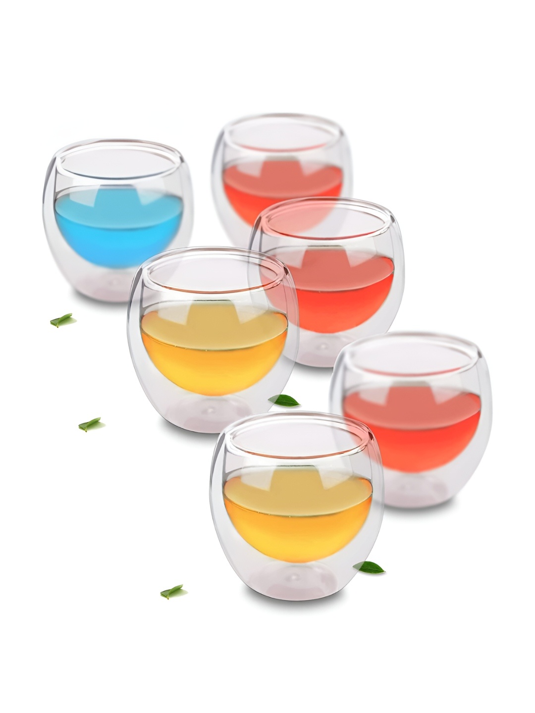 

P-Plus International Transparent 6 Pieces Glass Transparent Cups 80ml
