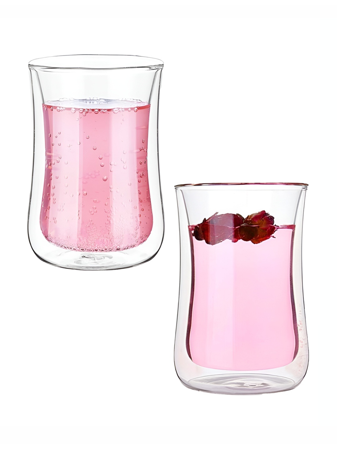 

P-Plus International Transparent 2 Pieces Glass Transparent Cups 300 ml