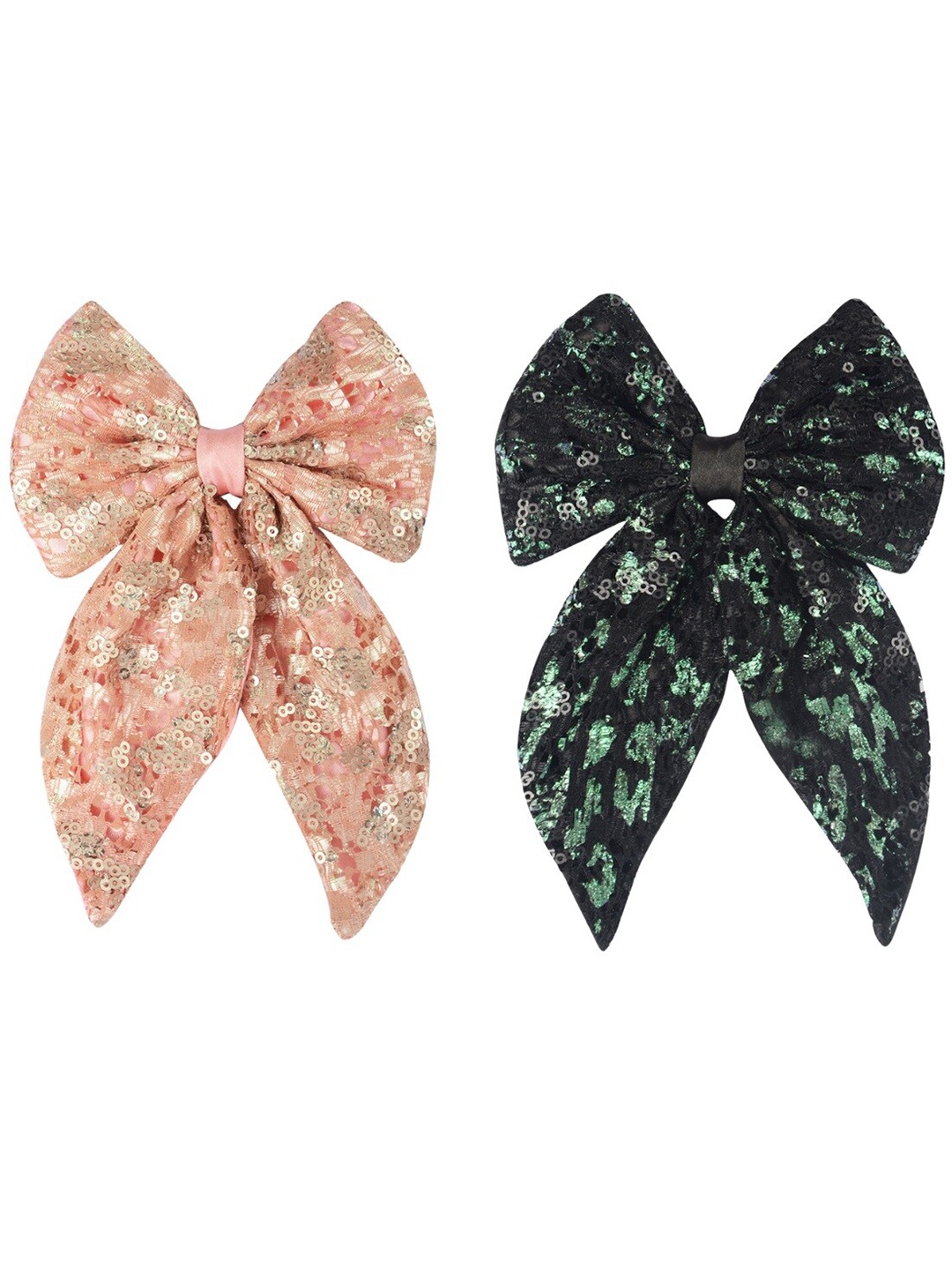 

Radhu & Kabby Set of 2 Embellished French Barrette, Pink