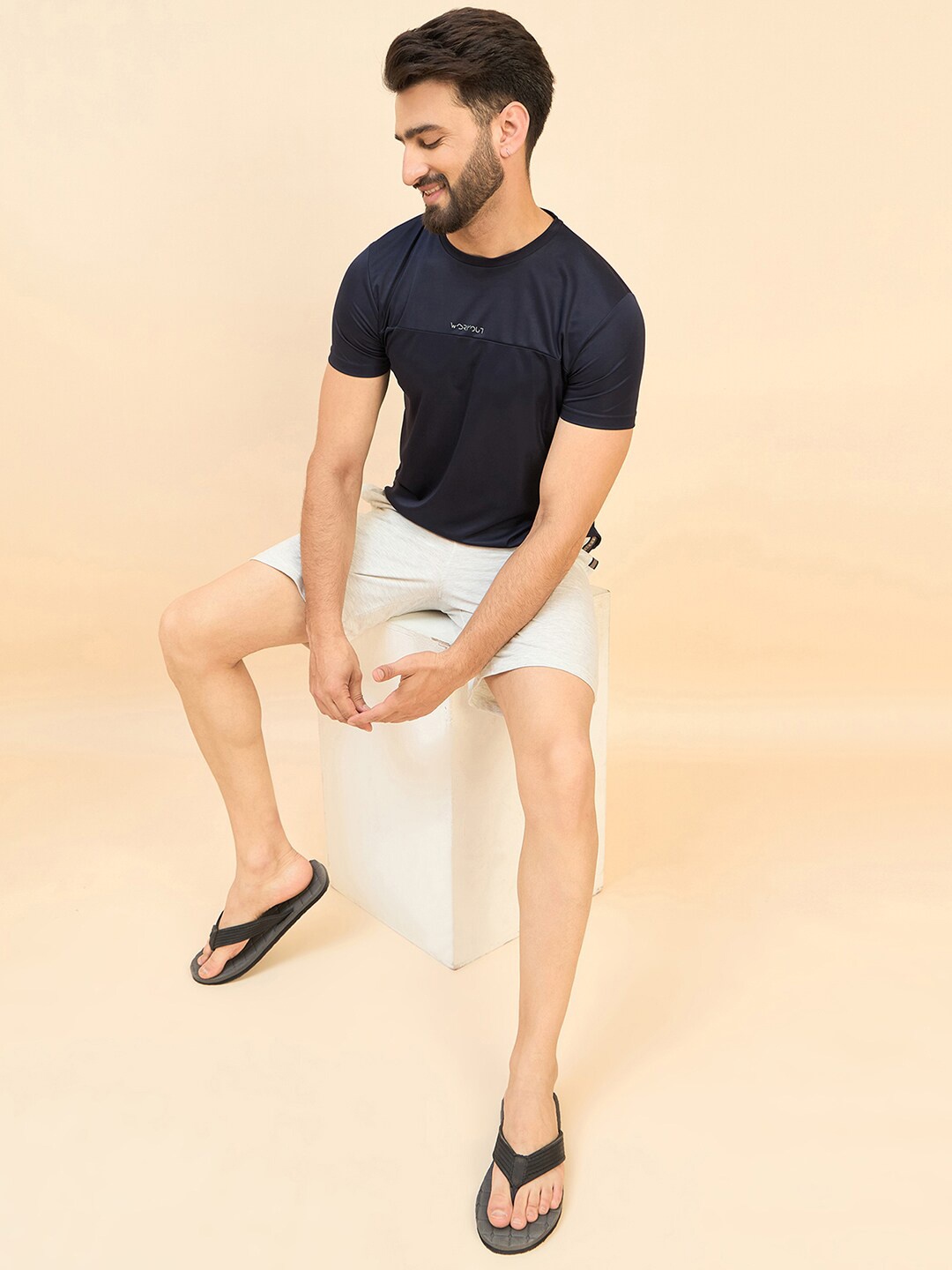 

Sweet Dreams Round Neck Short Sleeves Relaxed Fit T-shirt, Navy blue