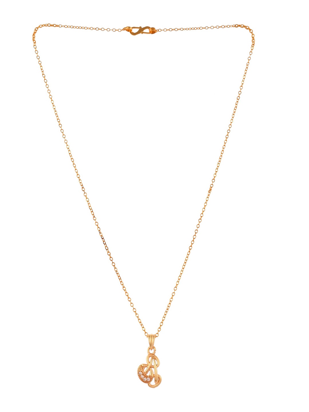 

PYR FASHION Gold-Plated Contemporary Pendant with Chain