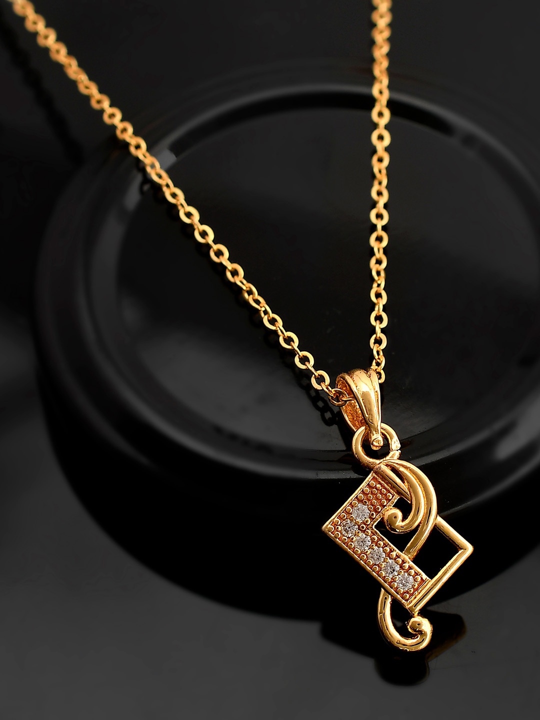 

PYR FASHION Gold-Plated Contemporary Pendants with Chains