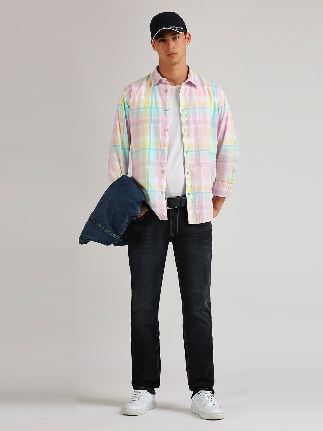 

Pepe Jeans Tartan Checks Cotton Casual Shirt, Pink