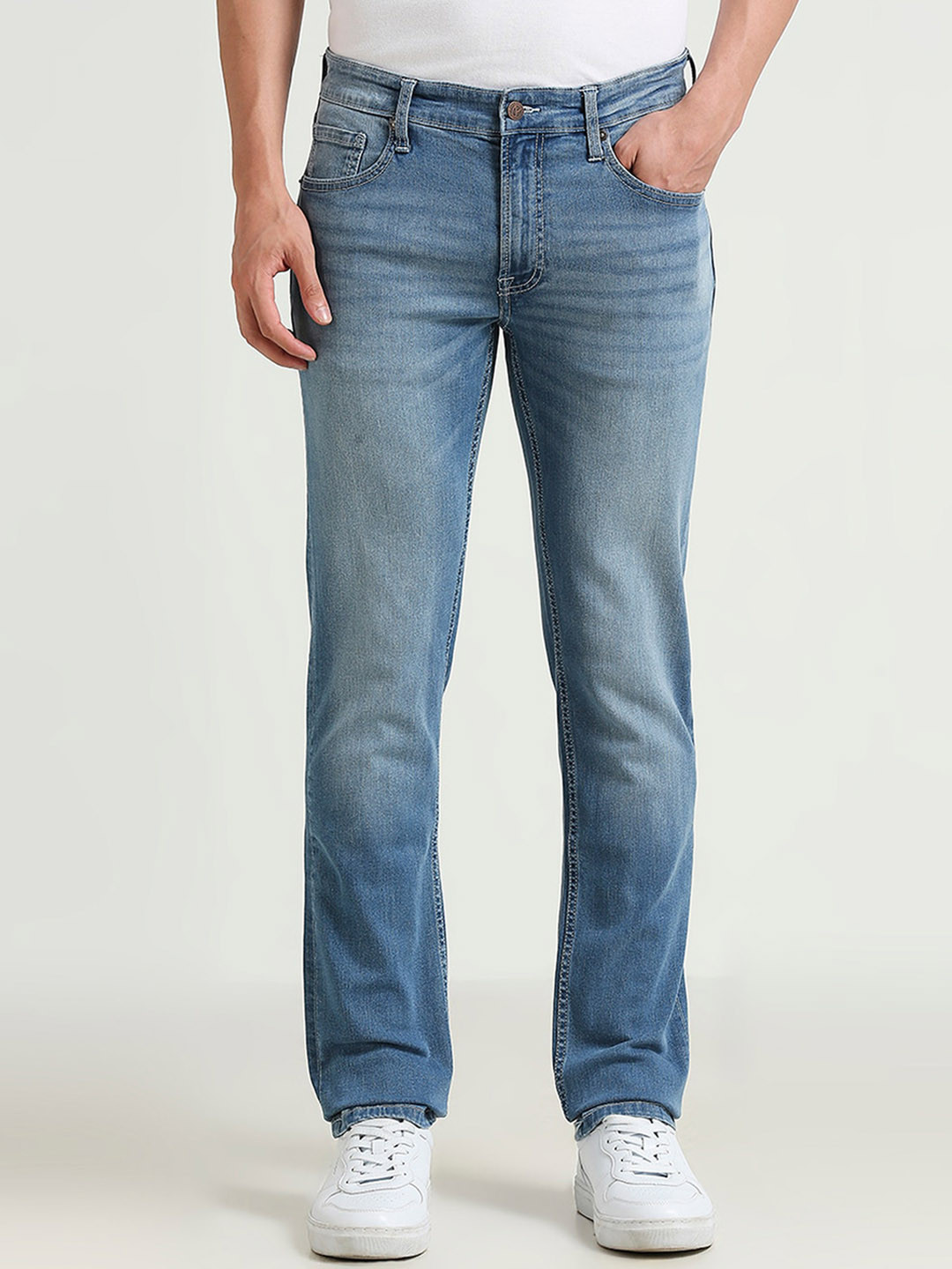 

Pepe Jeans Men Slim Fit Light Fade Stretchable Jeans, Blue