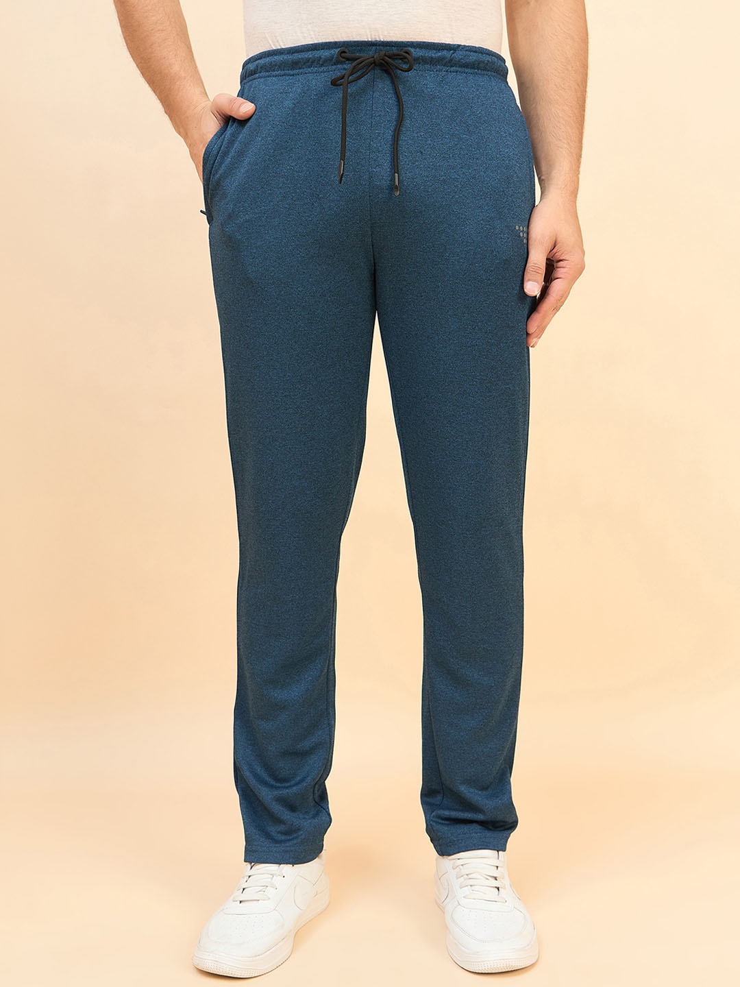 

Sweet Dreams Teal Blue Men Mid Rise Track Pants