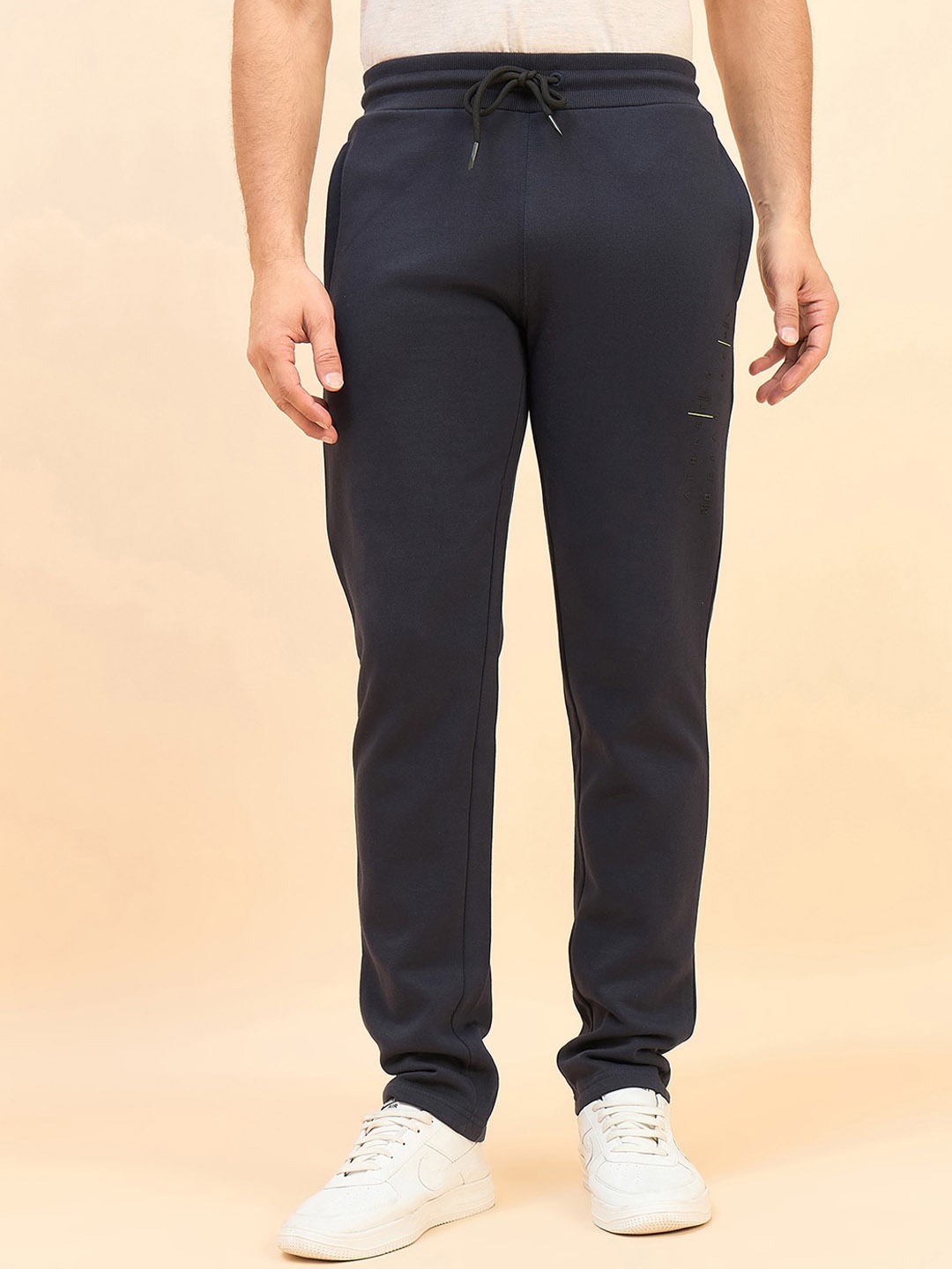 

Sweet Dreams Navy Blue Men Mid-Rise Track Pants