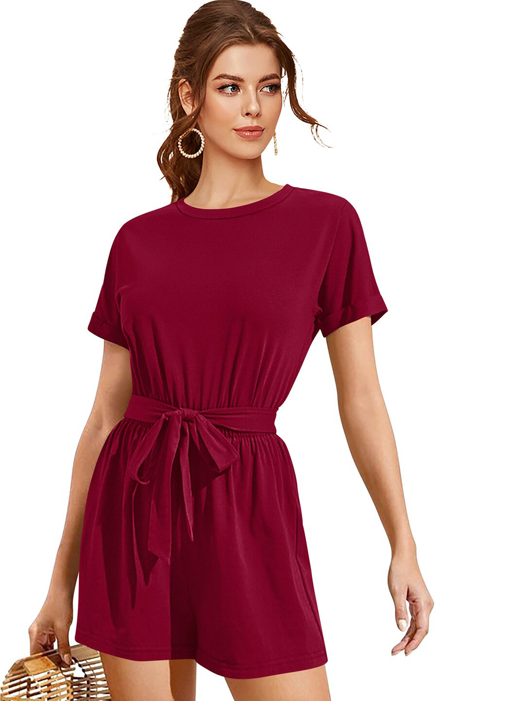 

BAESD A-Line Mini Dress, Maroon