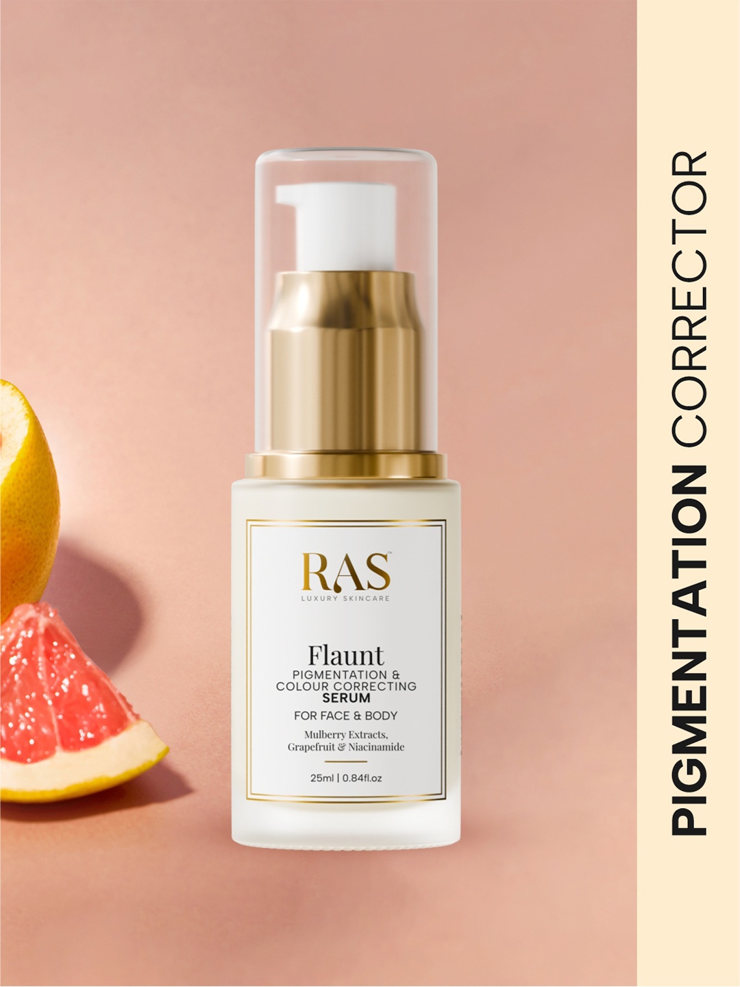 

RAS LUXURY OILS Flaunt Pigmentation & Colour Correcting Serum with Mulberry Extract - 25ml, White