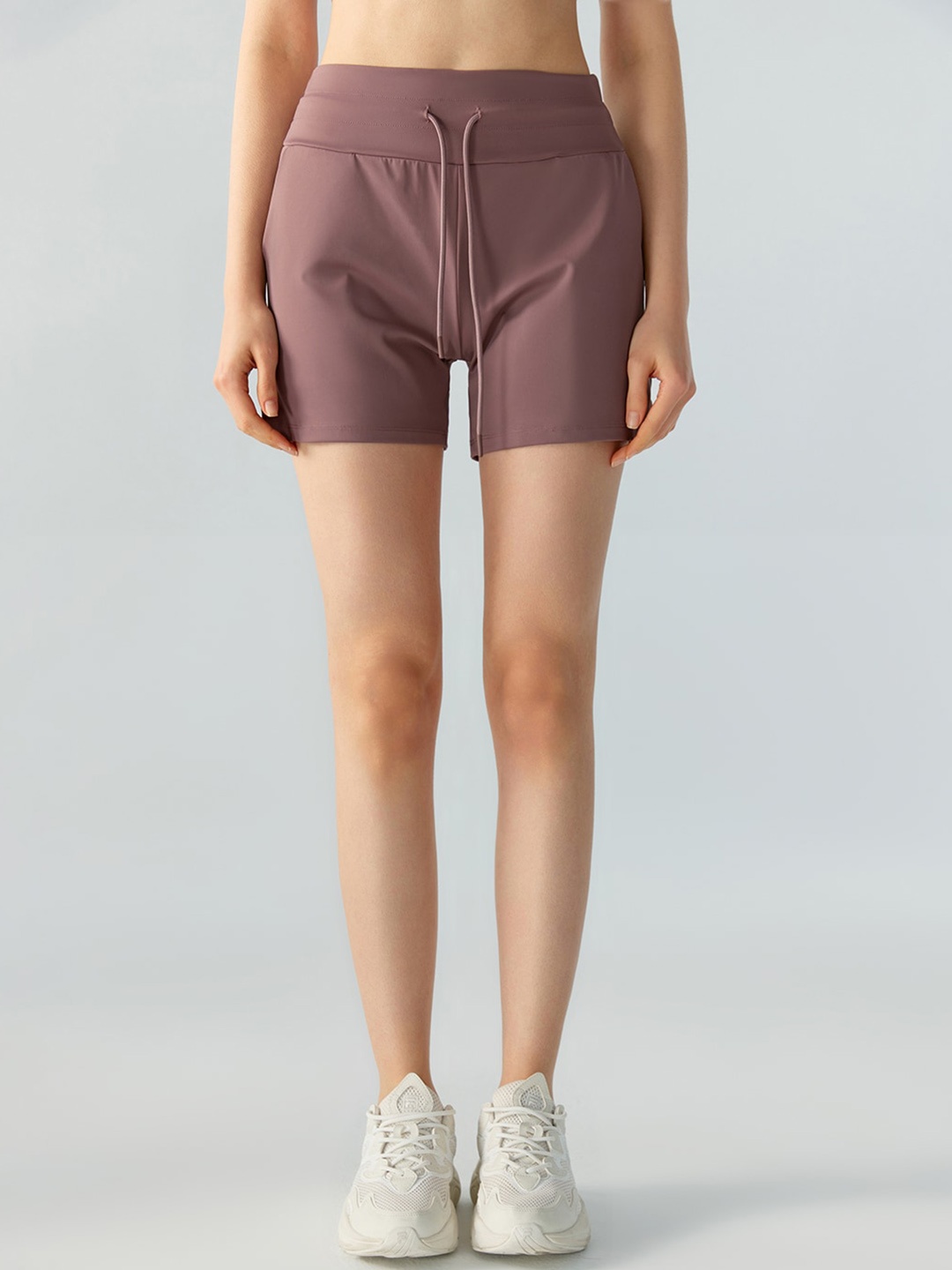 

JC Collection Women Slim Fit Low-Rise Rapid-Dry Sports Shorts, Purple
