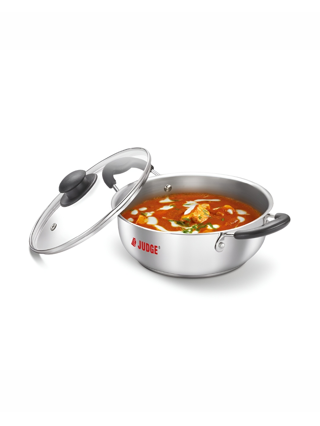 

JUDGE By Prestige Silver Toned Induction Bottom Classic Kadhai With Lid 1.9 L, Grey