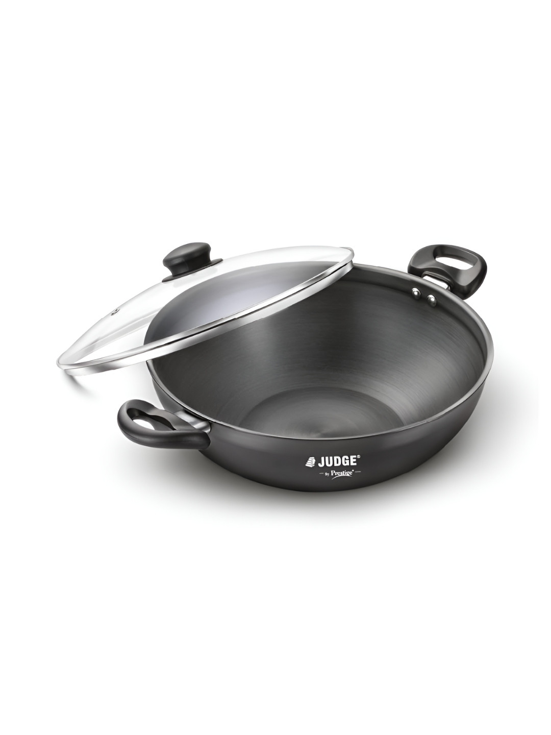 

JUDGE By Prestige Vista Black Induction Bottom HA Kadhai With Lid 5.6 L
