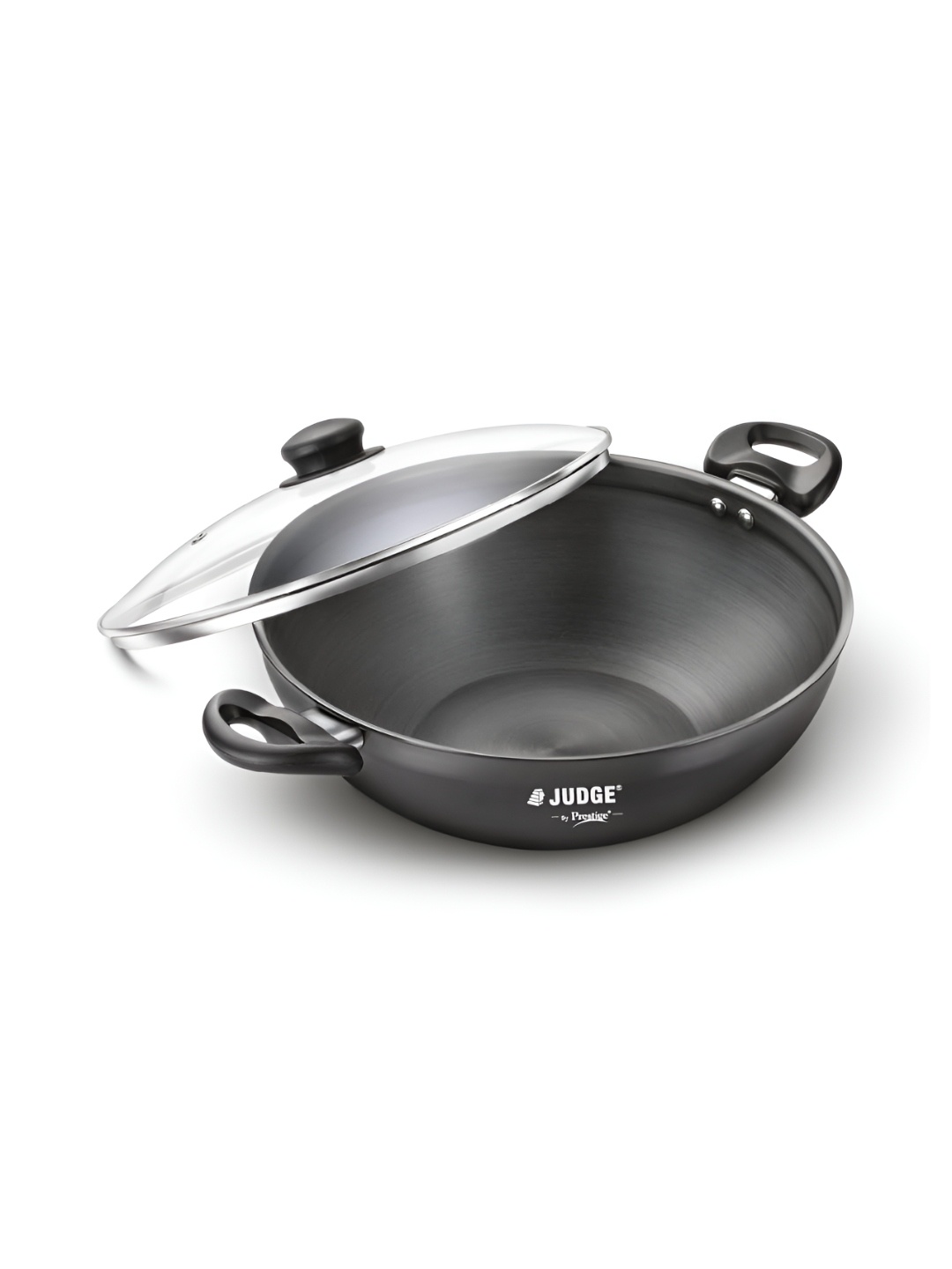 

JUDGE By Prestige Vista Black Induction Bottom HA Kadhai With Lid 3.1 L