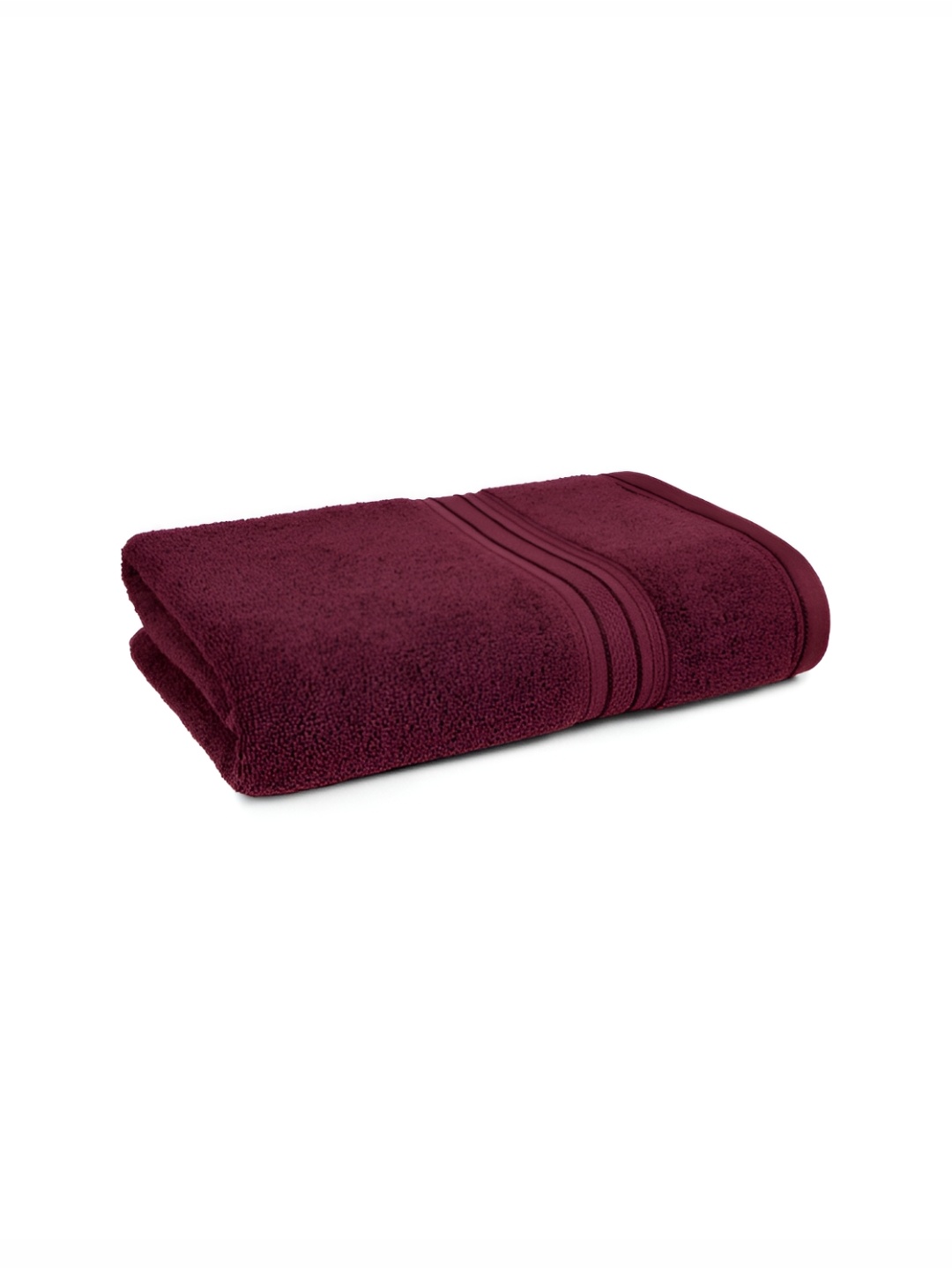 

MYTRIDENT Burgundy Cotton 500 GSM Bath Towel