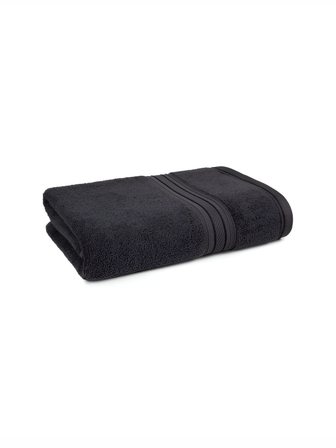 

MYTRIDENT Black Cotton 500 GSM Bath Towel
