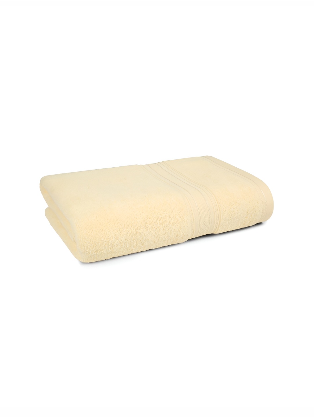 

MYTRIDENT Cream-Coloured Cotton 500 GSM Bath Towel