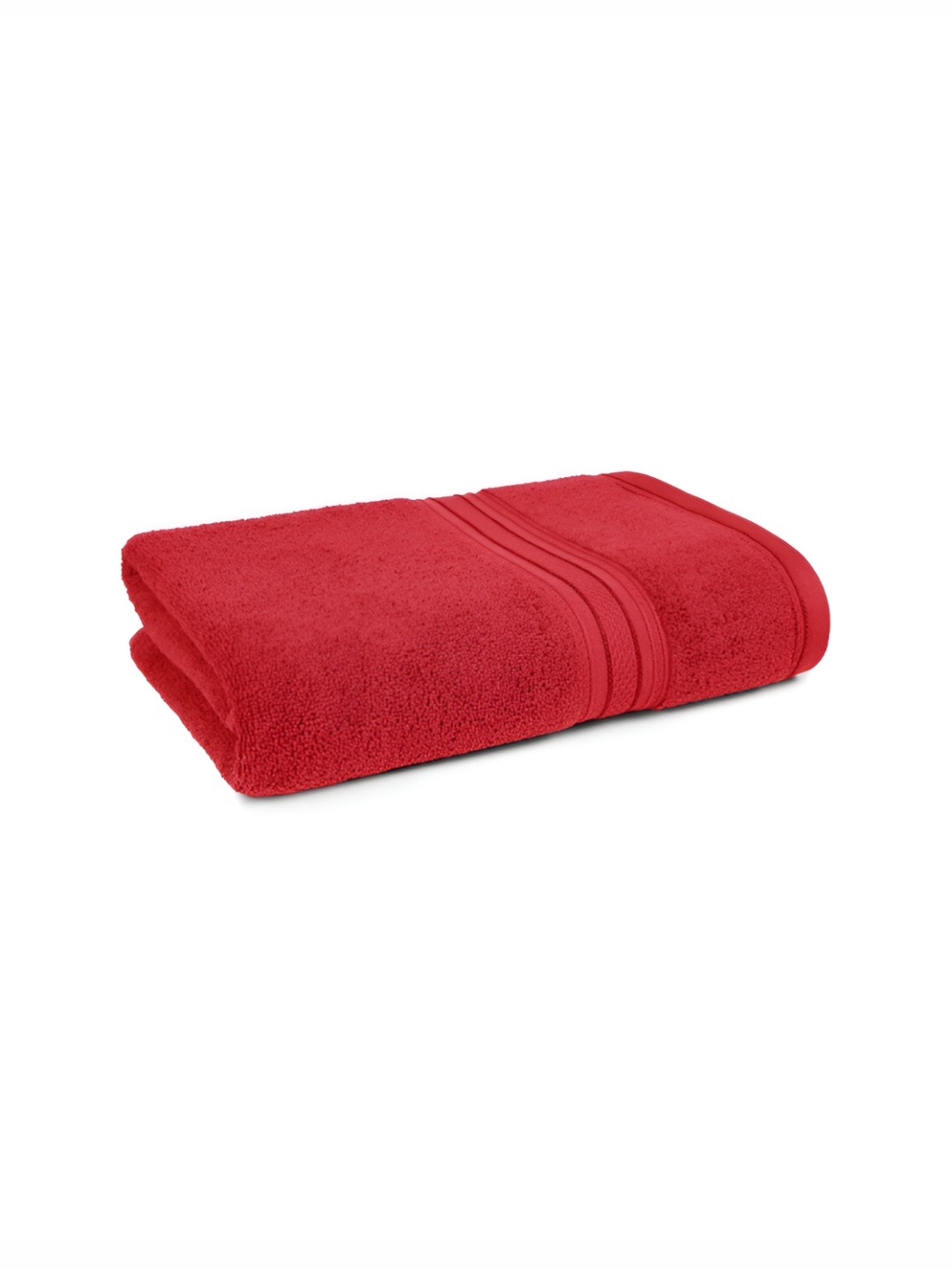 

MYTRIDENT Red Cotton 500 GSM Bath Towel