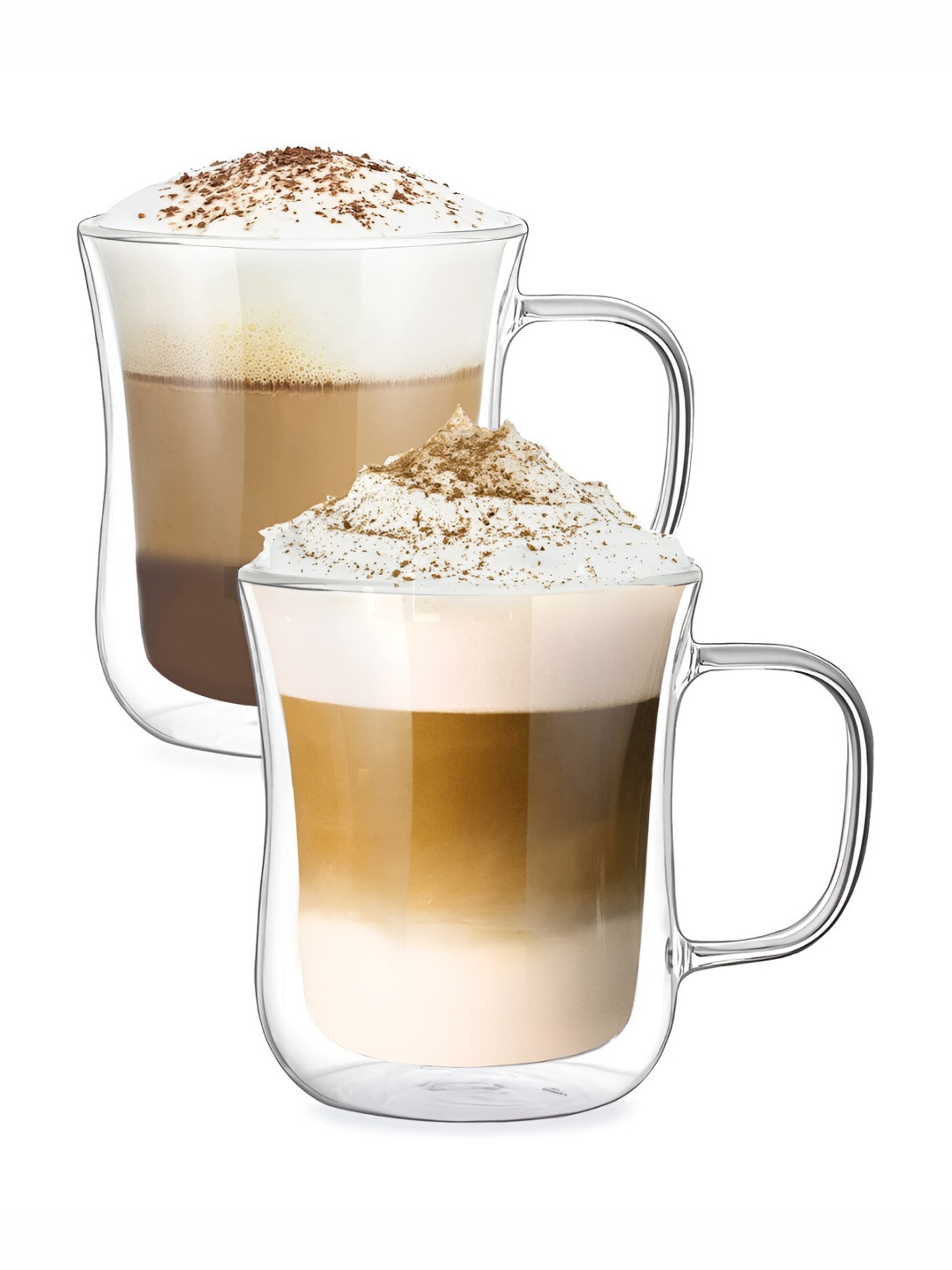 

P-Plus International Transparent 2 Pieces Glass Transparent Cups 420 ml