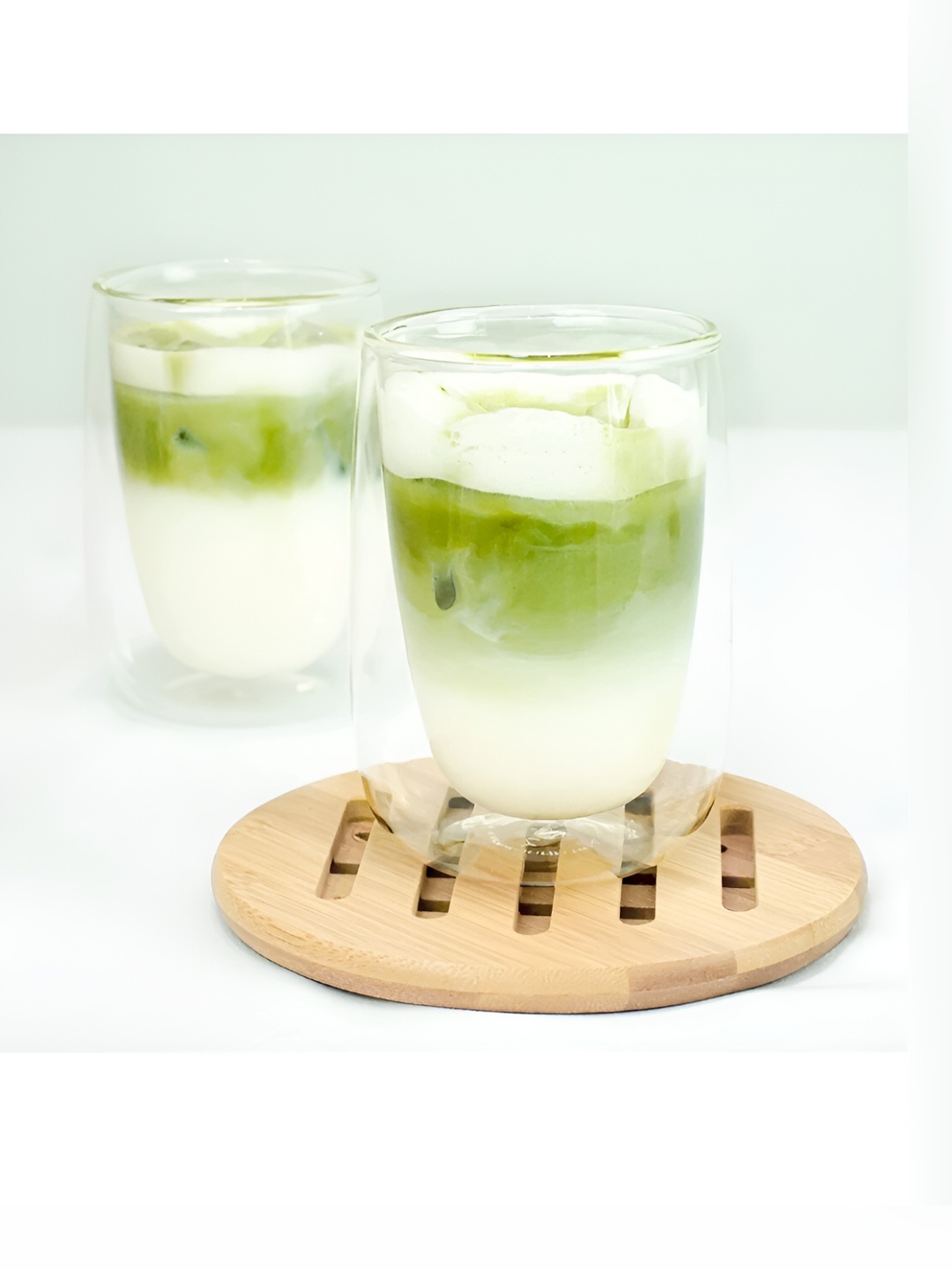 

P-Plus International Transparent 2 Pcs Glass Transparent Mugs 250 ml