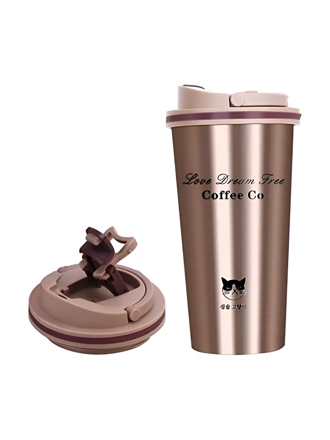 

P-Plus International Copper-Toned Solid Glass Glossy Mugs
