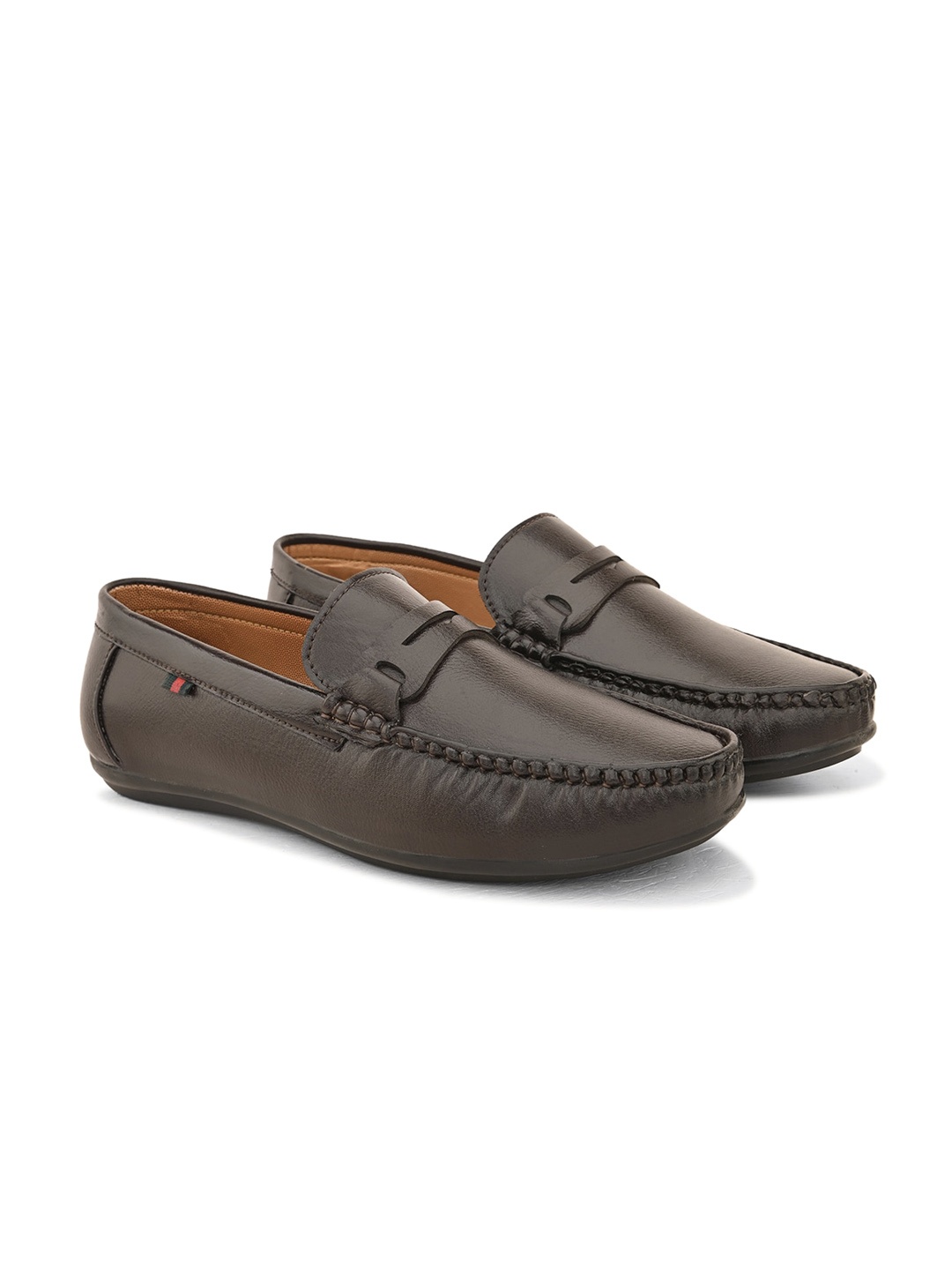 

Provogue Men Lightweight Penny Loafers, Brown