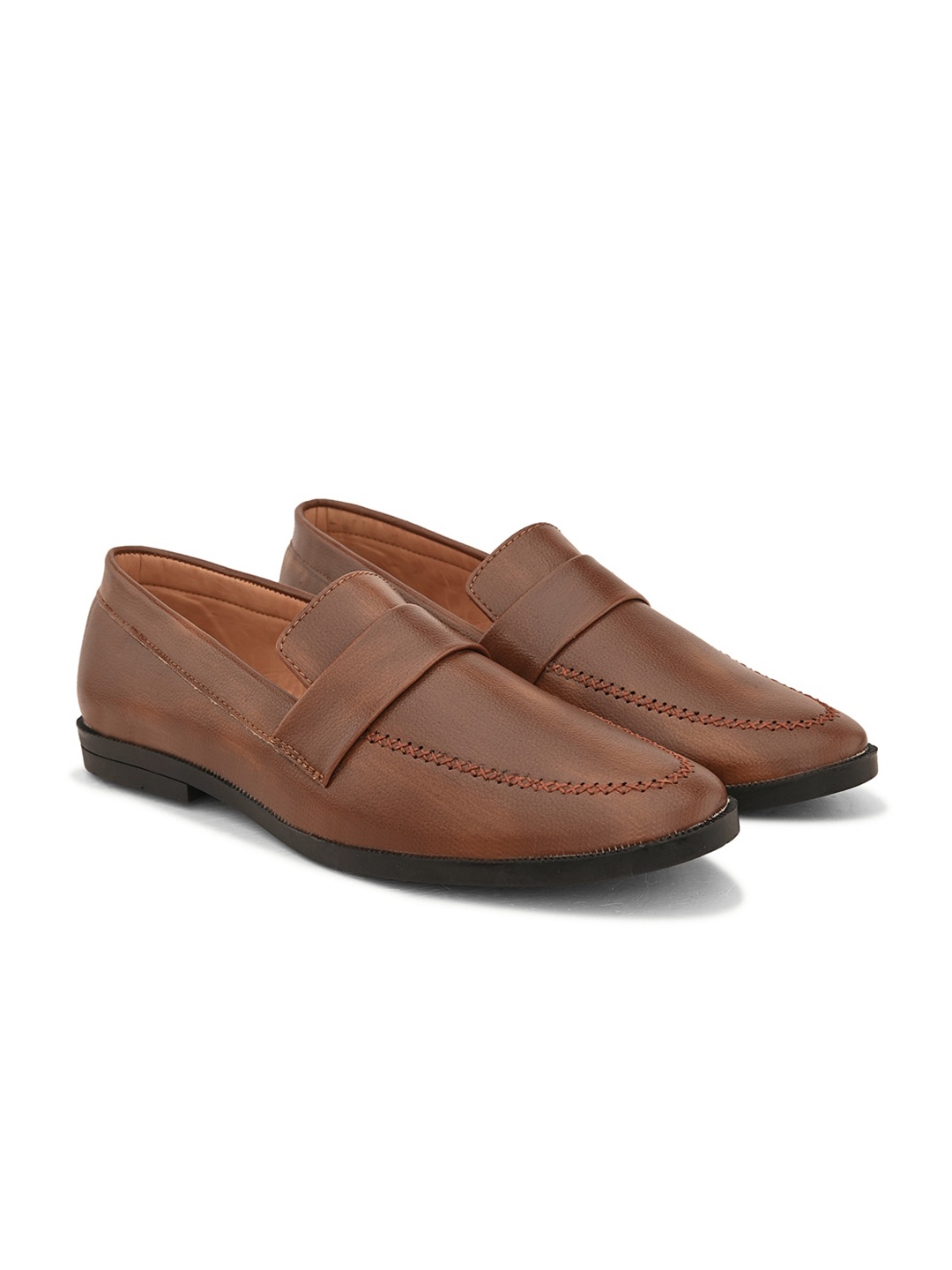 

Provogue Men Formal Loafers Shoes, Tan