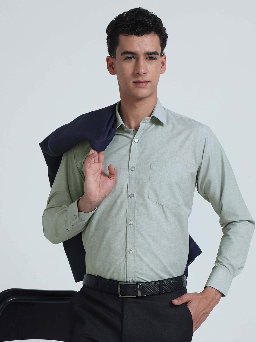 

STELLERS Classic Cotton Formal Shirt, Grey