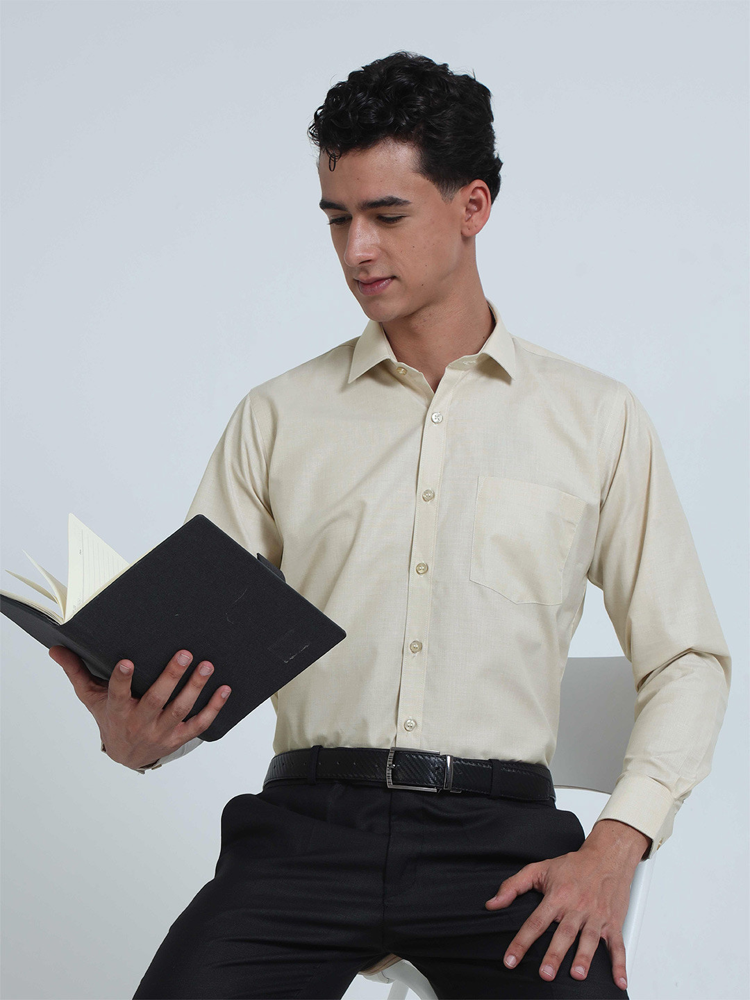 

STELLERS Classic Formal Shirt, Brown