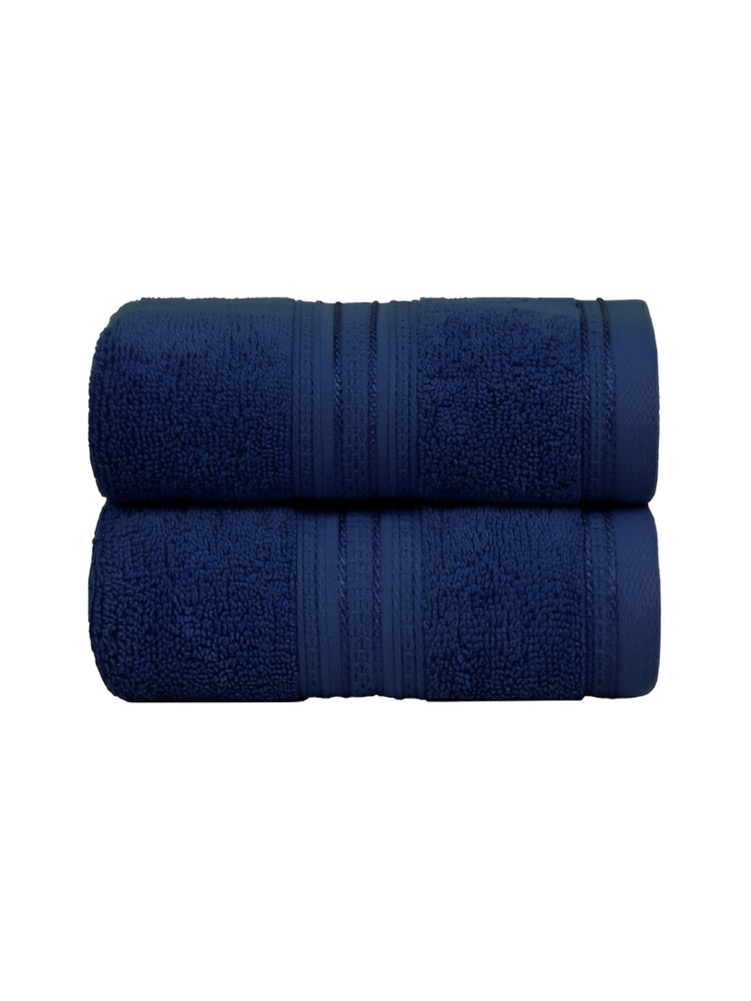 

MYTRIDENT Classic 2 Pieces Blue 525 GSM Pure Cotton Super Soft Hand Towels