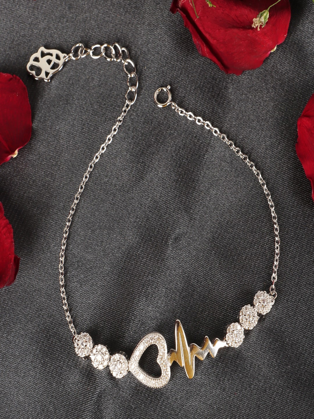 

Silver Chest 925 Silver Cubic Zirconia Studded Bracelet