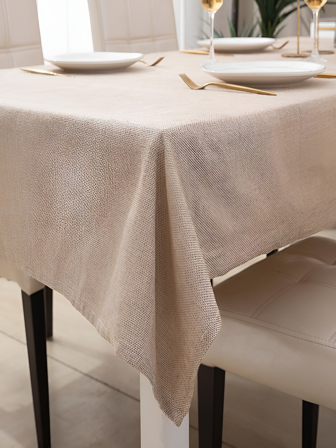 

HOKIPO Beige 8-Seater Rectangular Table Cover