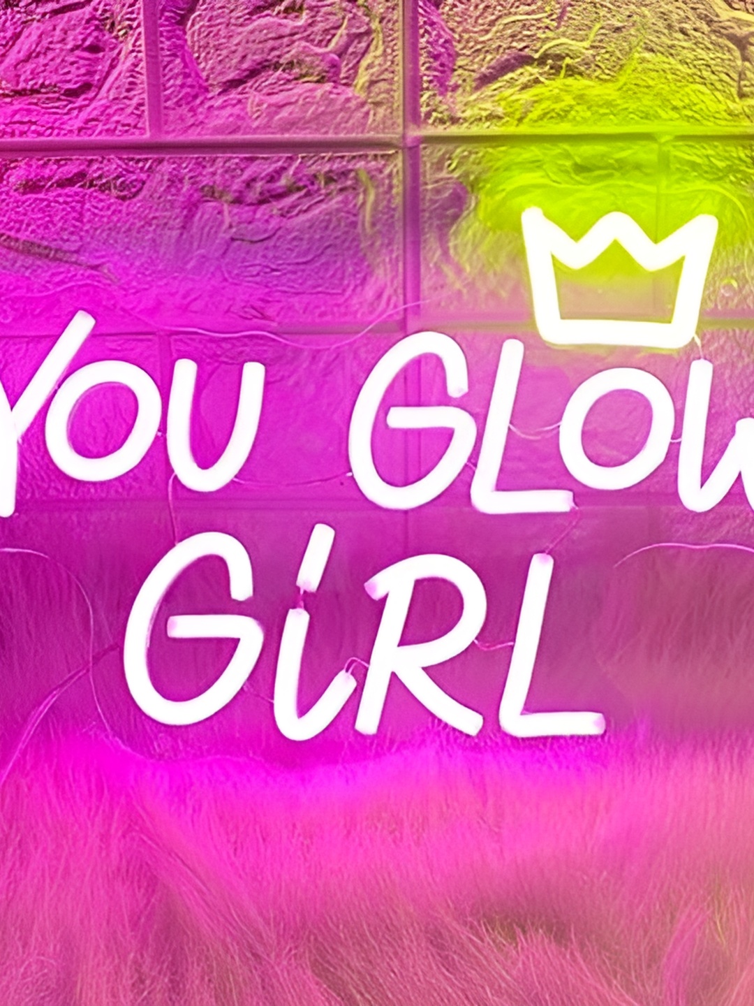 

the party planet Pink & Yellow You Glow Girl Neon String Light