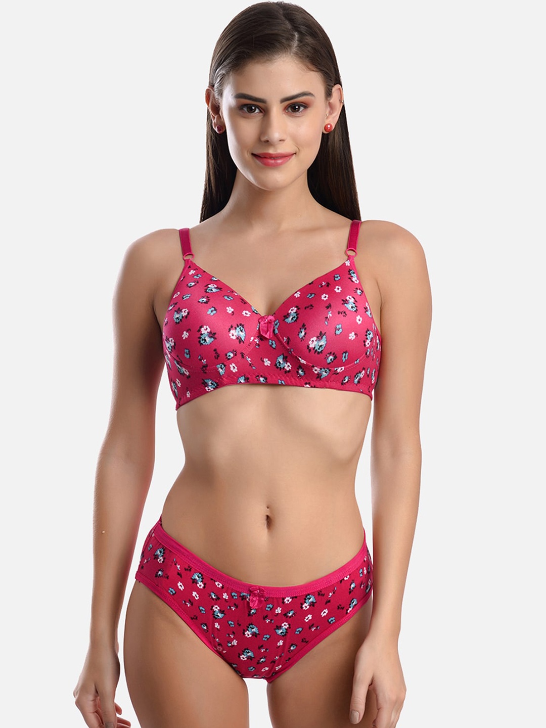 

FIMS Printed Padded Lingerie Set, Pink