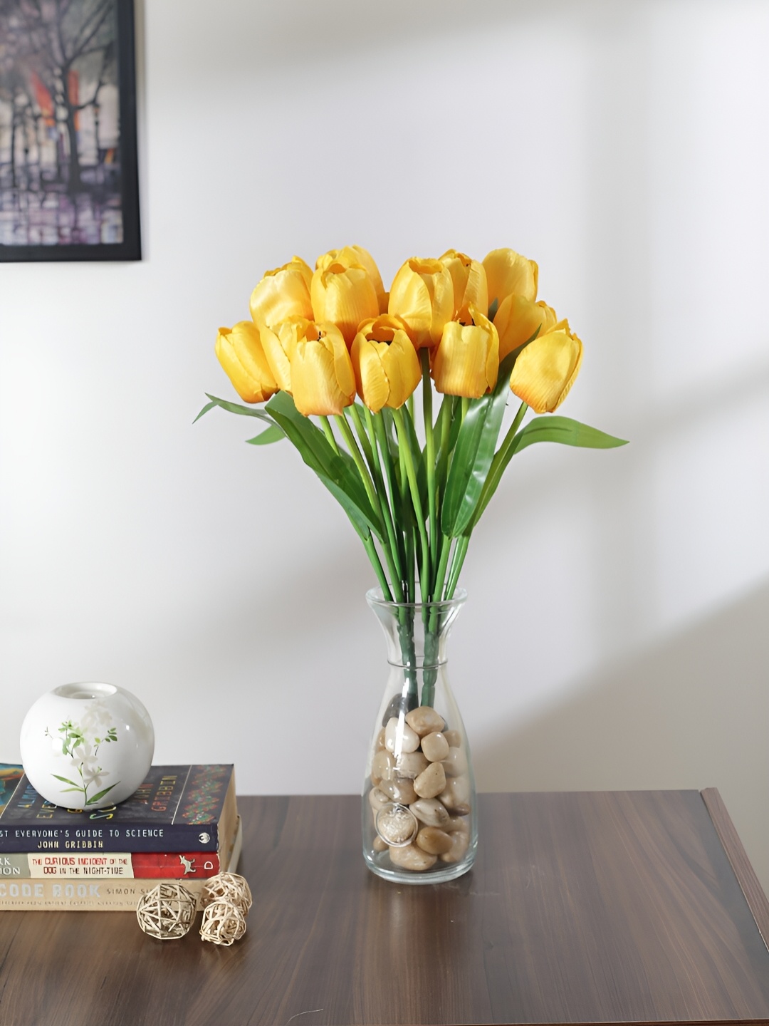 

Home Bloom Yellow & Green 2 Pieces Tulip Artificial Flowers