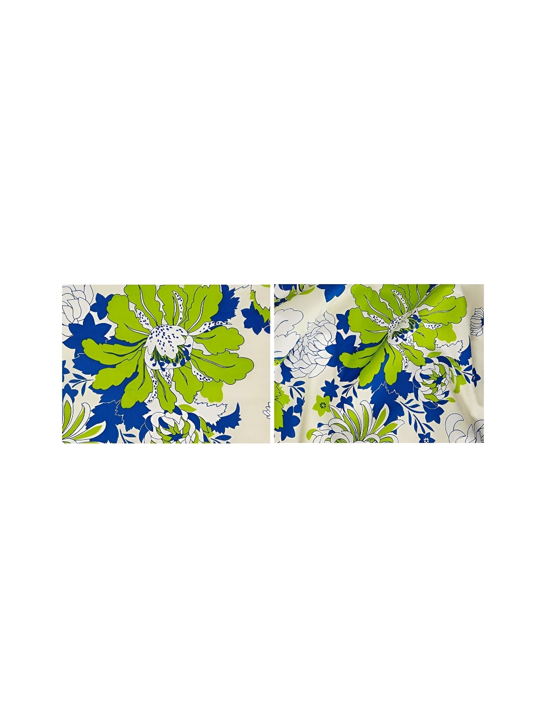 

PHOEBEE White & Green Floral Cotton 120 TC Single Bedsheet with 1 Pillow Covers