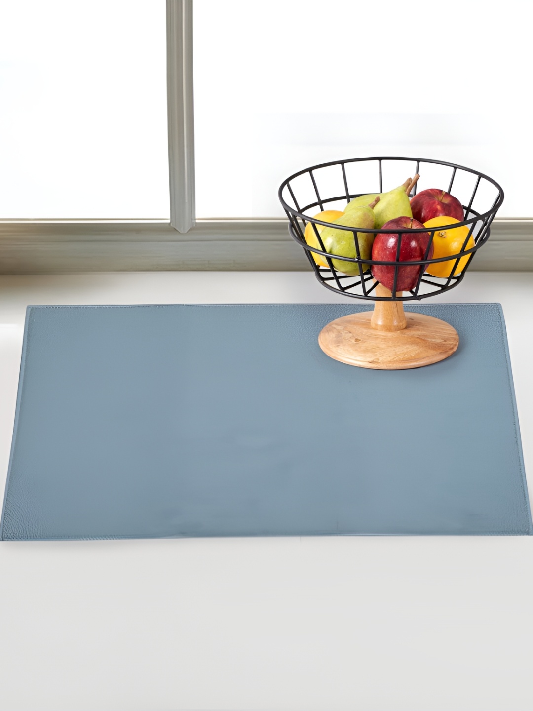 

LOOM LEGACY Reversible Water Absorption Dish Drying Mat, Blue