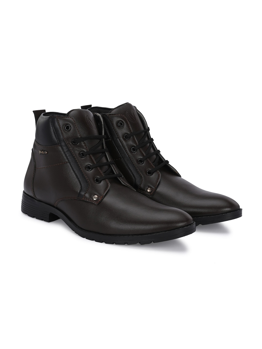 

Vellinto Men Textured Casual Boots, Brown