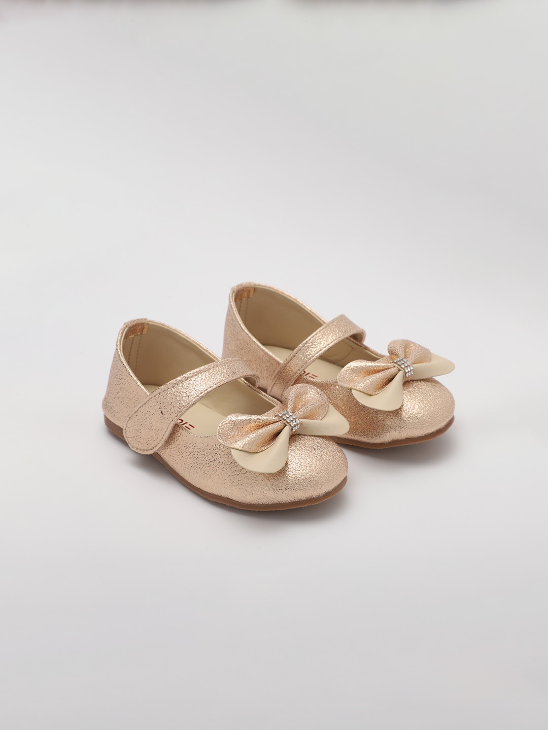 

Minesole Girls Ballerinas With Bow, Gold