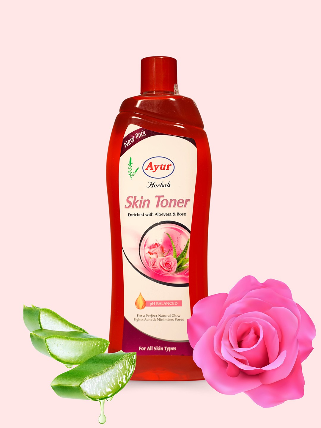 

AYUR HERBALS Skin Toner With Rose & Mint - 1000ml