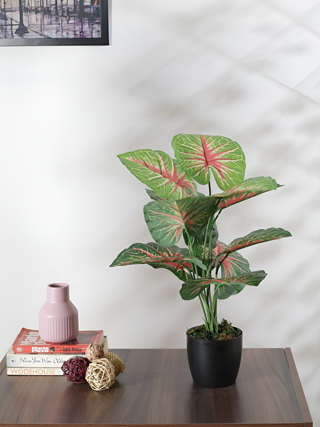 

Home Bloom Green Rubber Artificial Plant With Pot