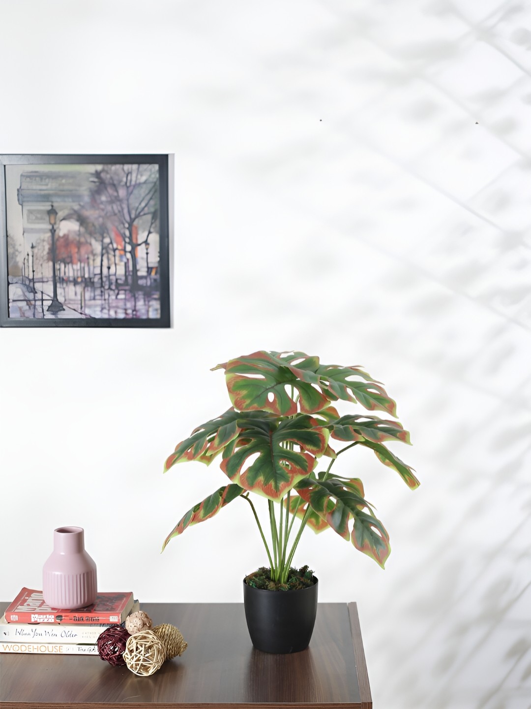 

Home Bloom Green Palm Artificial Plant With Pot