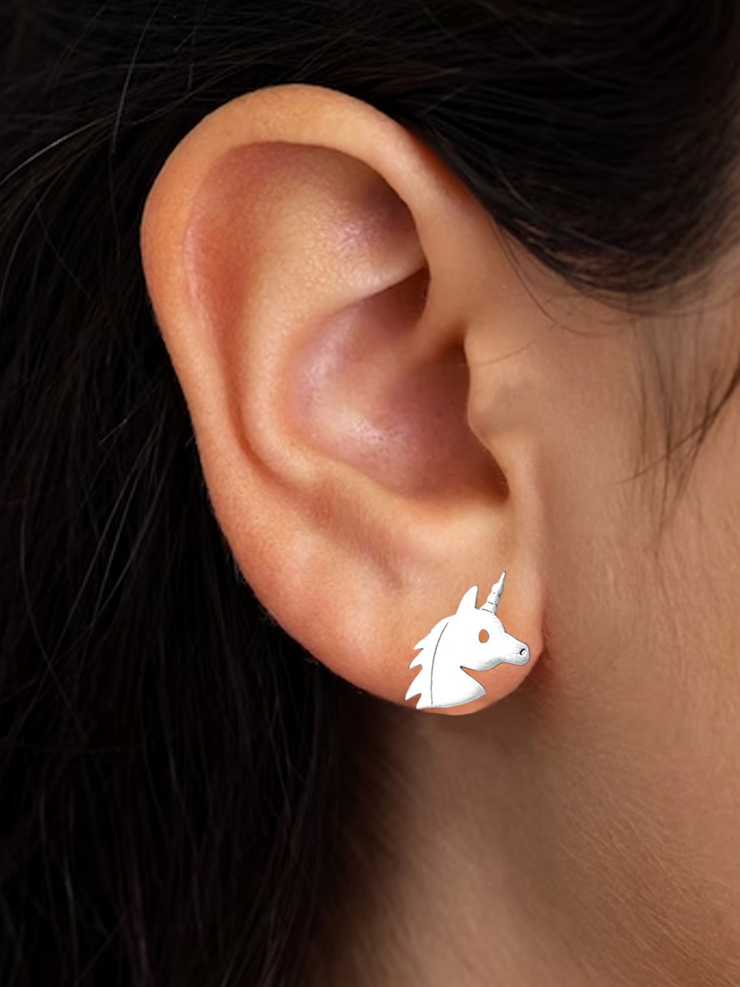 

Goldnera 925 Sterling Silver Horse Shaped Studs Earrings