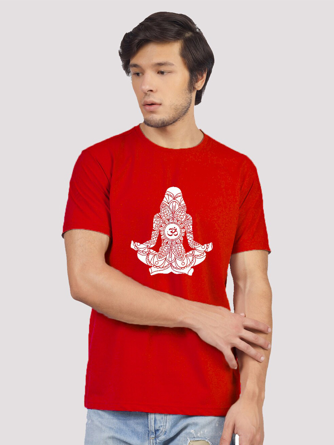

Greylongg Graphic Printed T-shirt, Red