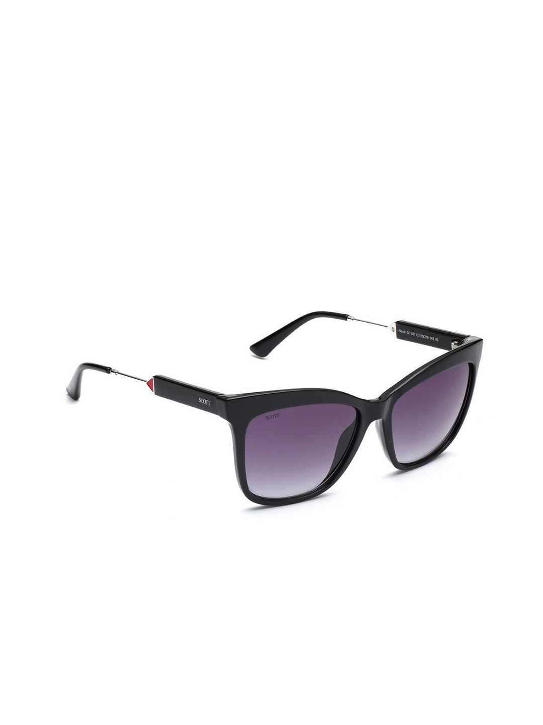 

SCOTT Women Cateye Sunglasses with UV Protected Lens SC 501 Nicole C3 55, Grey